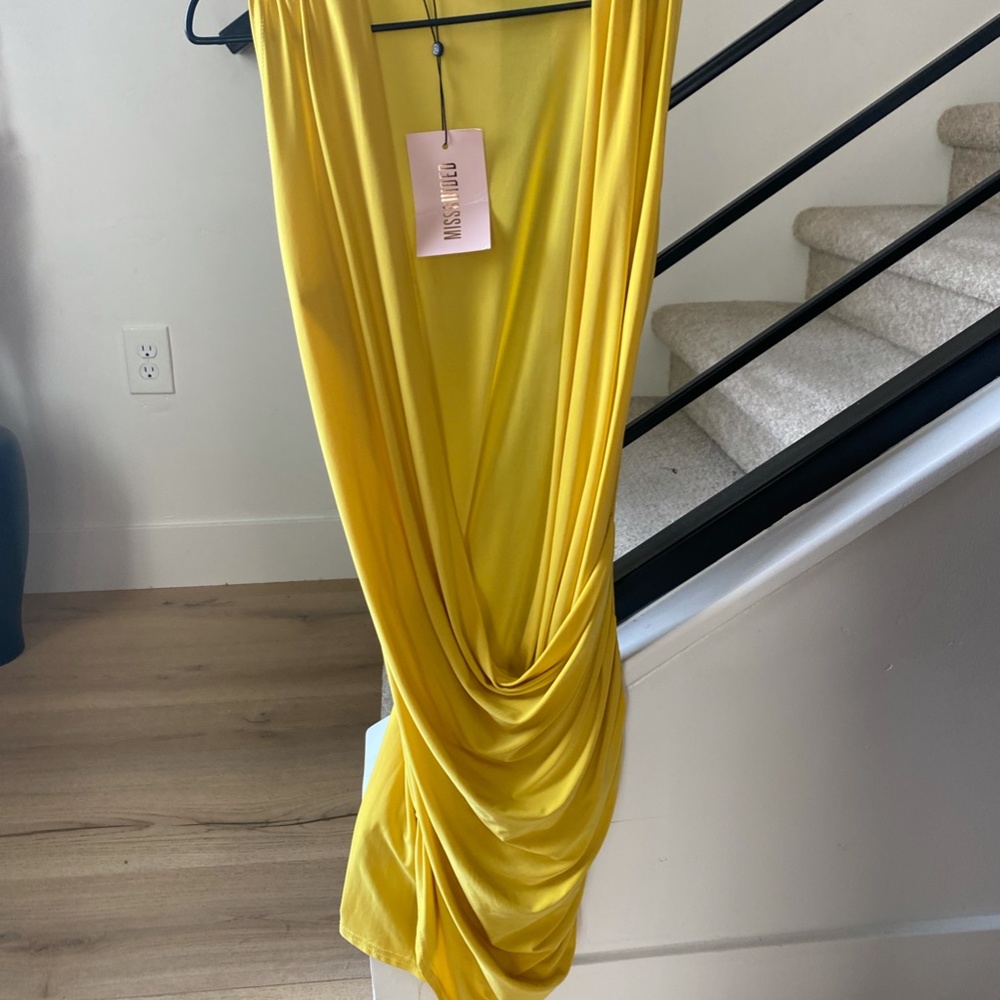 Slinky Drape Front mini dress